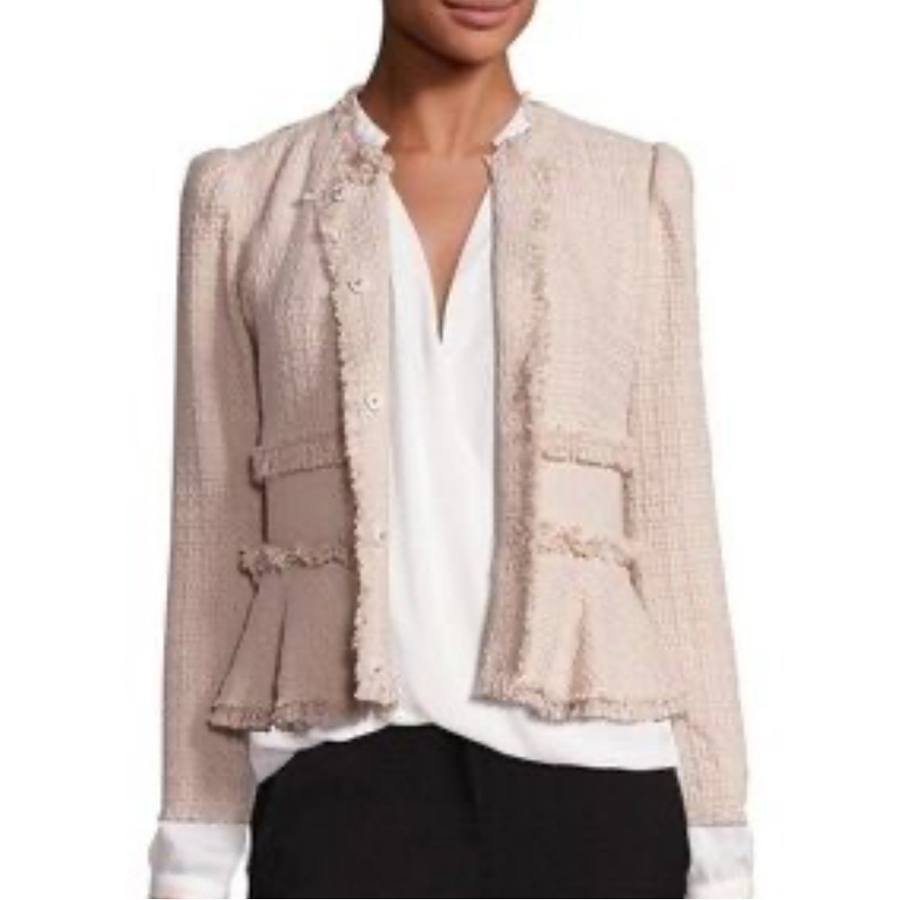 Rebecca Taylor Tweed Peplum Jacket Size 12
